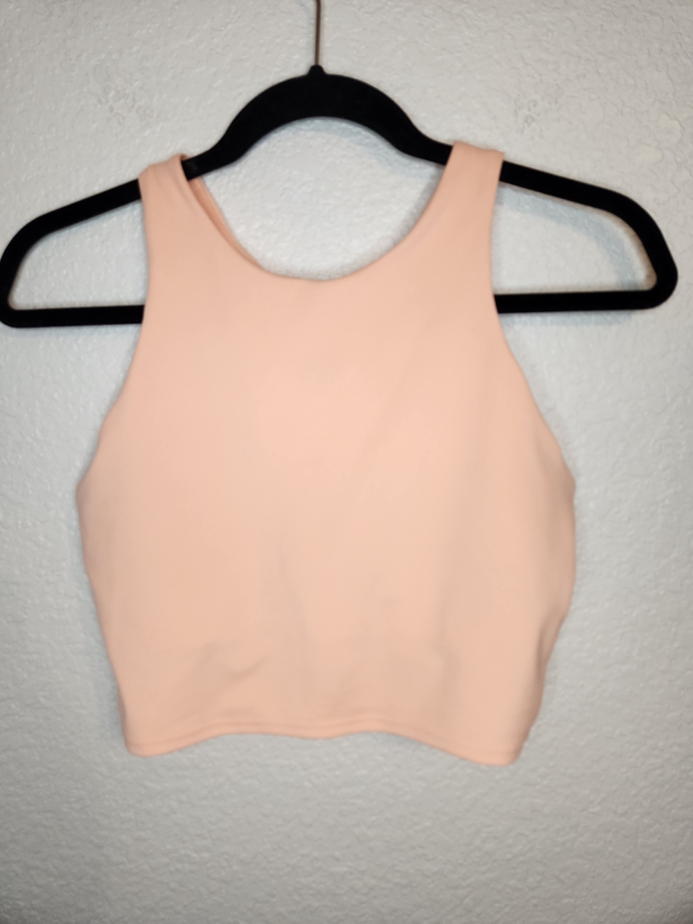 Athleta Conscious Crop Bra Coral Peach Cropped Scoop Neck Tank Top M - Picture 6 of 9